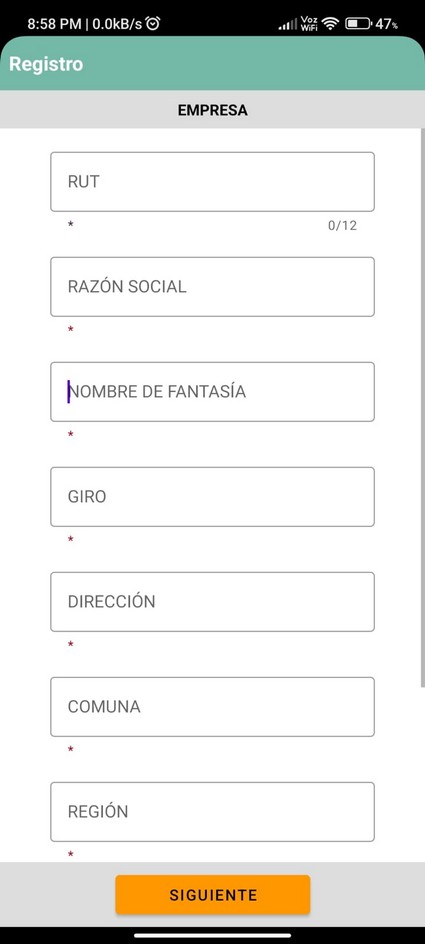Datos de empresa