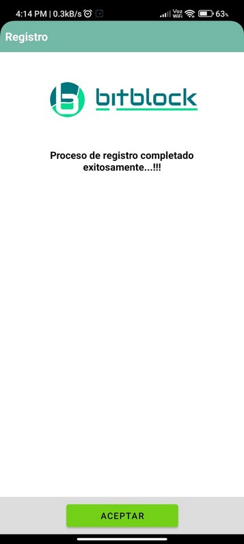 Registro exitoso
