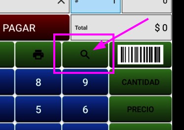 Selección en buscador