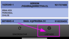 Vista previa listado clientes