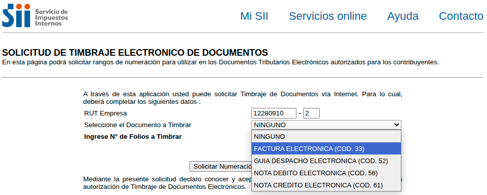 CAFs listados